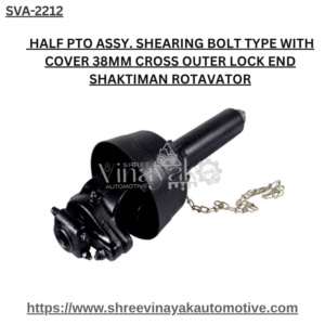 HALF PTO ASSY. SHEARING BOLT TYPE WITH COVER 38MM CROSS OUTER LOCK END SHAKTIMAN ROTAVATOR