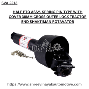 HALF PTO ASSY. SPRING PIN TYPE WITH COVER 38MM CROSS OUTER LOCK TRACTOR END SHAKTIMAN ROTAVATOR