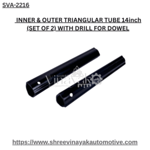 INNER & OUTER TRIANGULAR TUBE 14inch (SET OF 2) WITH DRILL FOR DOWEL