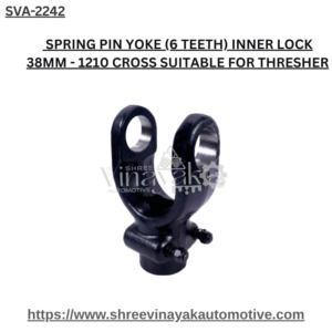 SPRING PIN YOKE (6 TEETH) INNER LOCK 38MM - 1210 CROSS SUITABLE FOR THRESHER